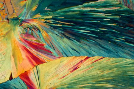 The fragile crystals are created when alcohol dries. 