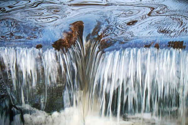 Small Waterfall in Roath Park, Wales, UK - Panasonic Lumix FZ2000 thumbnail