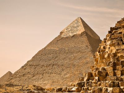 The Pyramid of Khafre is the second-largest pyramid in Egypt.