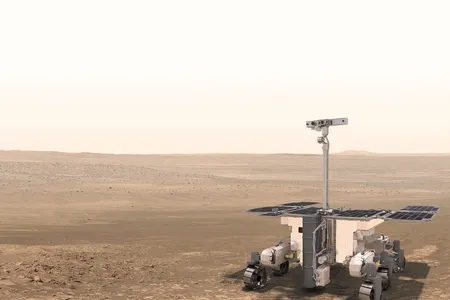 Artist&rsquo;s rendition of the Rosalind Franklin rover.