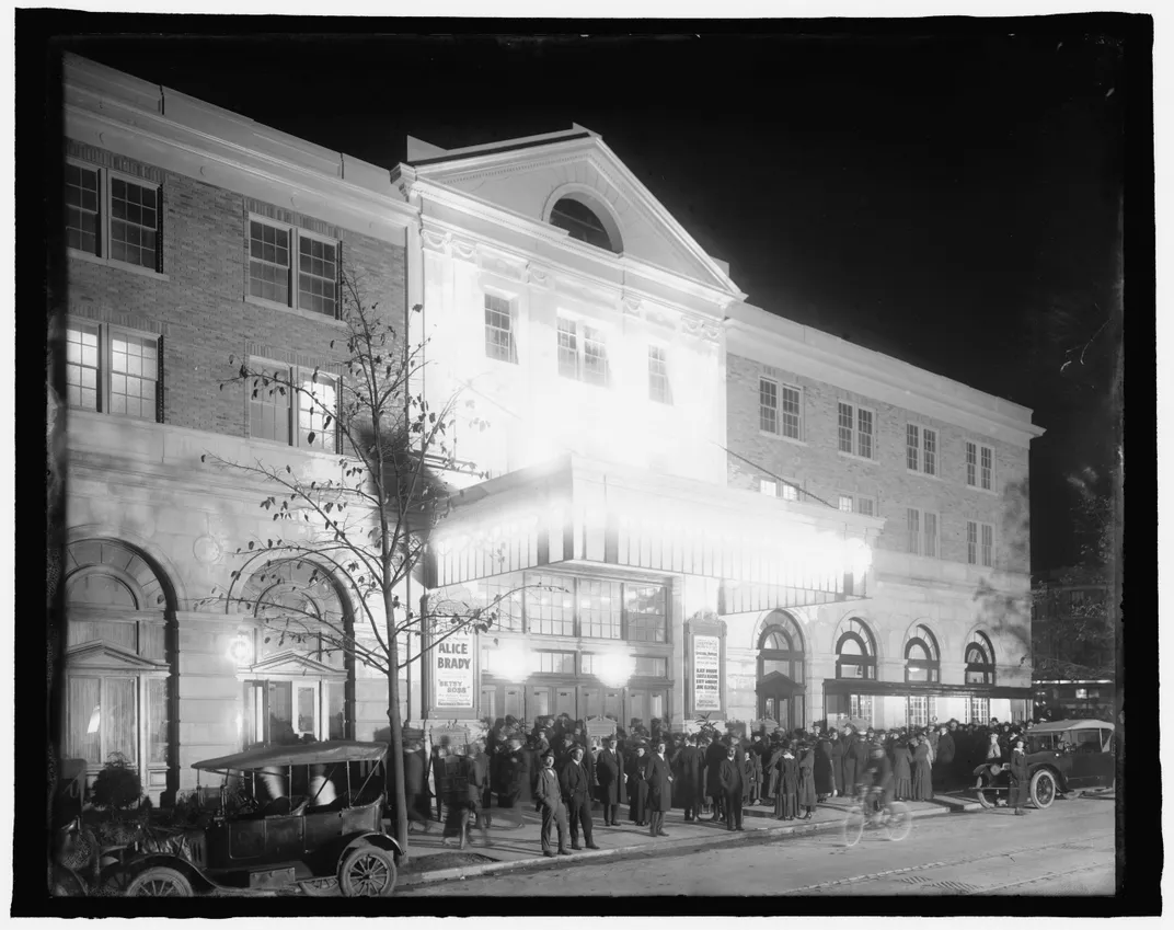 The Knickerbocker Theatre, as photographed in 1917