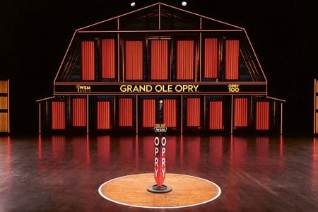 The Grand Ole Opry&rsquo;s famous six-foot circle of wood was carefully carved from the previous stage at the Ryman Auditorium.
