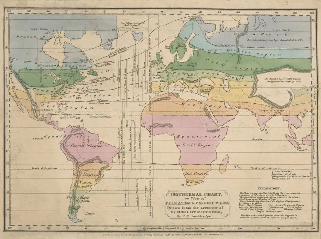 isotherm world map