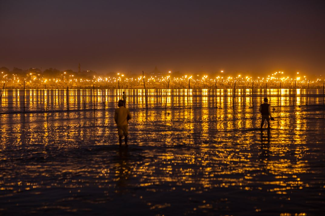 Night At Kumbh Melas Siteat Allahabad Smithsonian Photo Contest