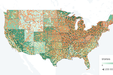 The interactive map, called Segregation Explorer, tracks demographic trends across the country.
