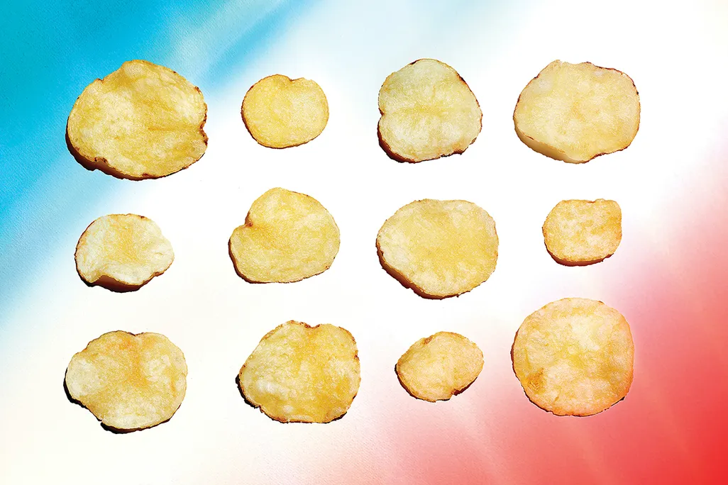 a selection of potato chips