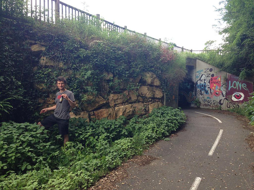 Carsac Bike Path Beer Stash