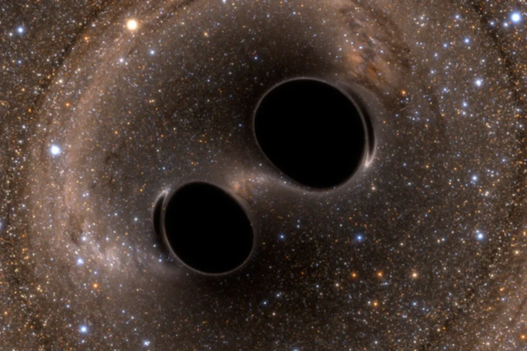 two black holes close to each other