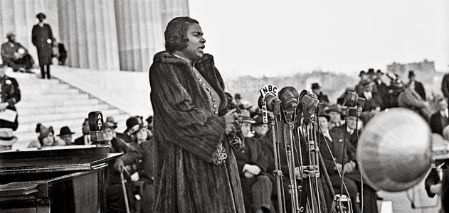 Marian Anderson at the Lincoln Memorial