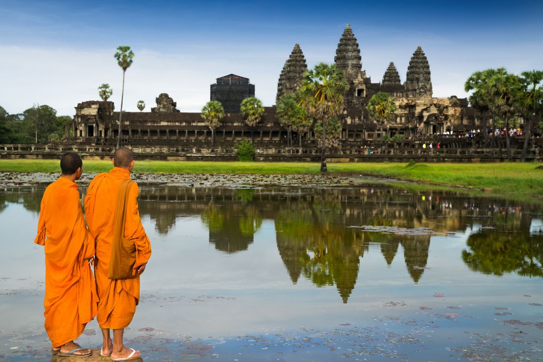 Monks at Angkor Wat