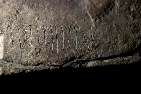 The 12- by 12-inch runestone dates back to between&nbsp;1 and 250 C.E.