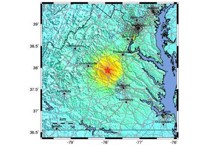 The contiguous bedrock on the east coast allows energy to pass more efficiently and travel farther. That is why the earthquake on Tuesday was felt over such a broad geographic range.