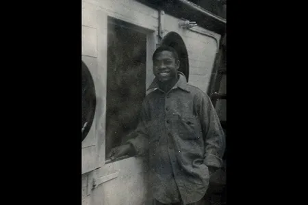 Gibbs aboard the USS Bear, which made the voyage to Antarctica