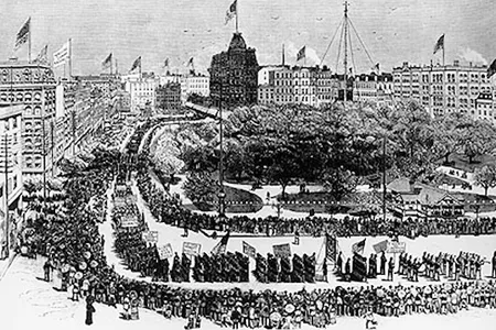 Labor day parade, 1882
