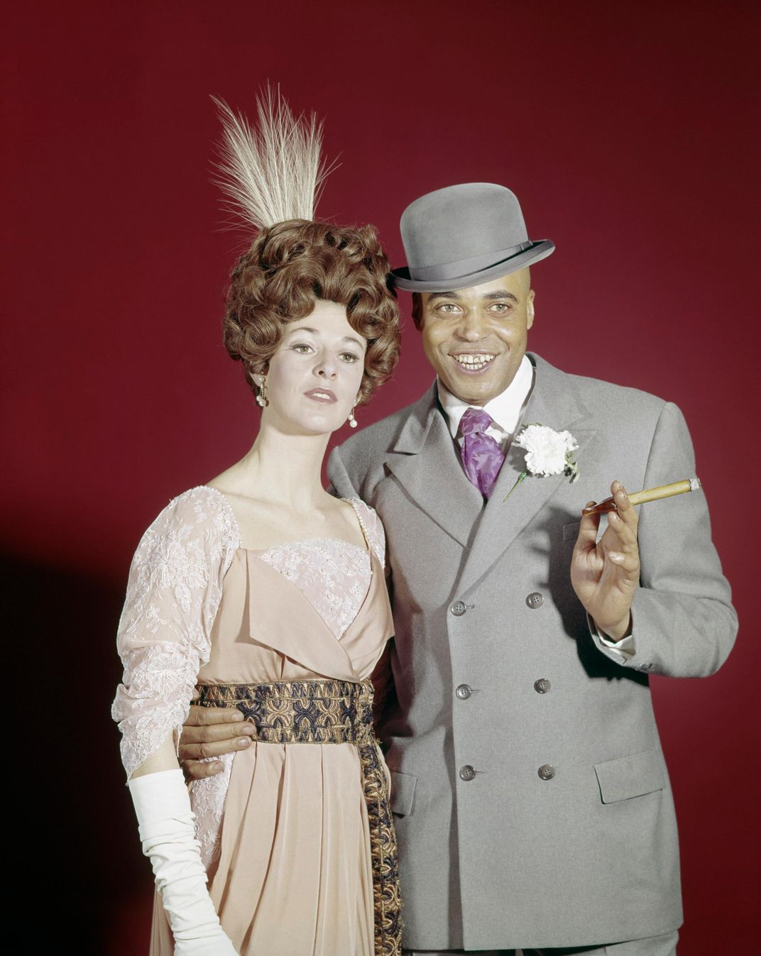 Jane Alexander and James Earl Jones in costume
