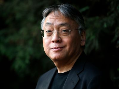British novelist Kazuo Ishiguro during a press conference at his home in London, Thursday Oct. 5, 2017.