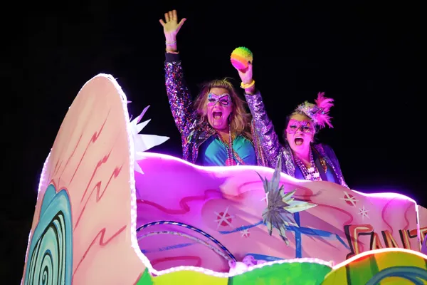 Mardi Gras Parade in Fairhope, Alabama thumbnail