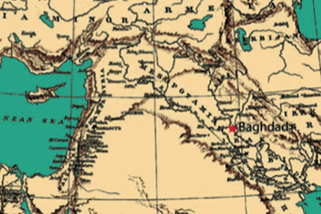 The Islamic Empire (top) and Baghdad (bottom), circa 770-910 AD