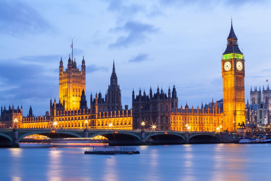 Big Ben and Westminster Bridge, London, England 