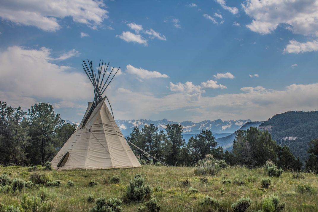 Teepee at Ridgway State Park Visitor Center Smithsonian Photo Contest