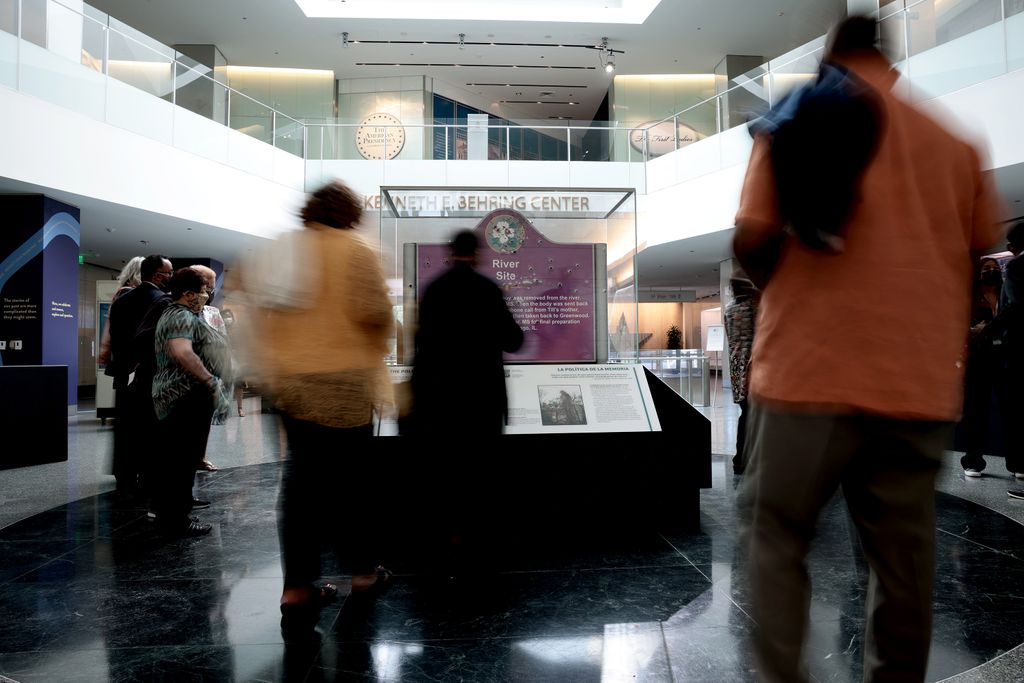 Museum Display of Emmett Till Marker