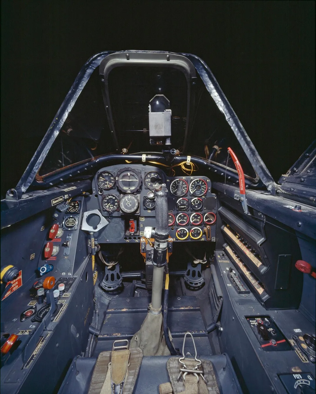 Cockpit of Messerschmitt Me 262