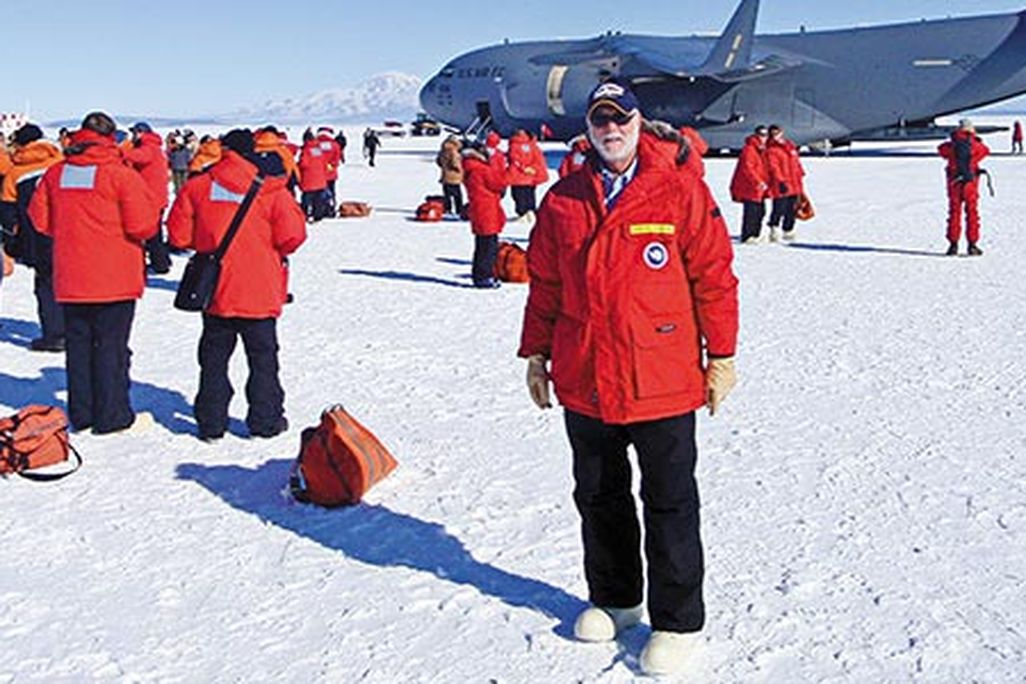 G Wayne Clough in Antarctica