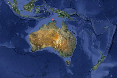 The Gabarnmung cave paintings lie in southwestern Arnhem Land, in Australia’s Northern Territory.