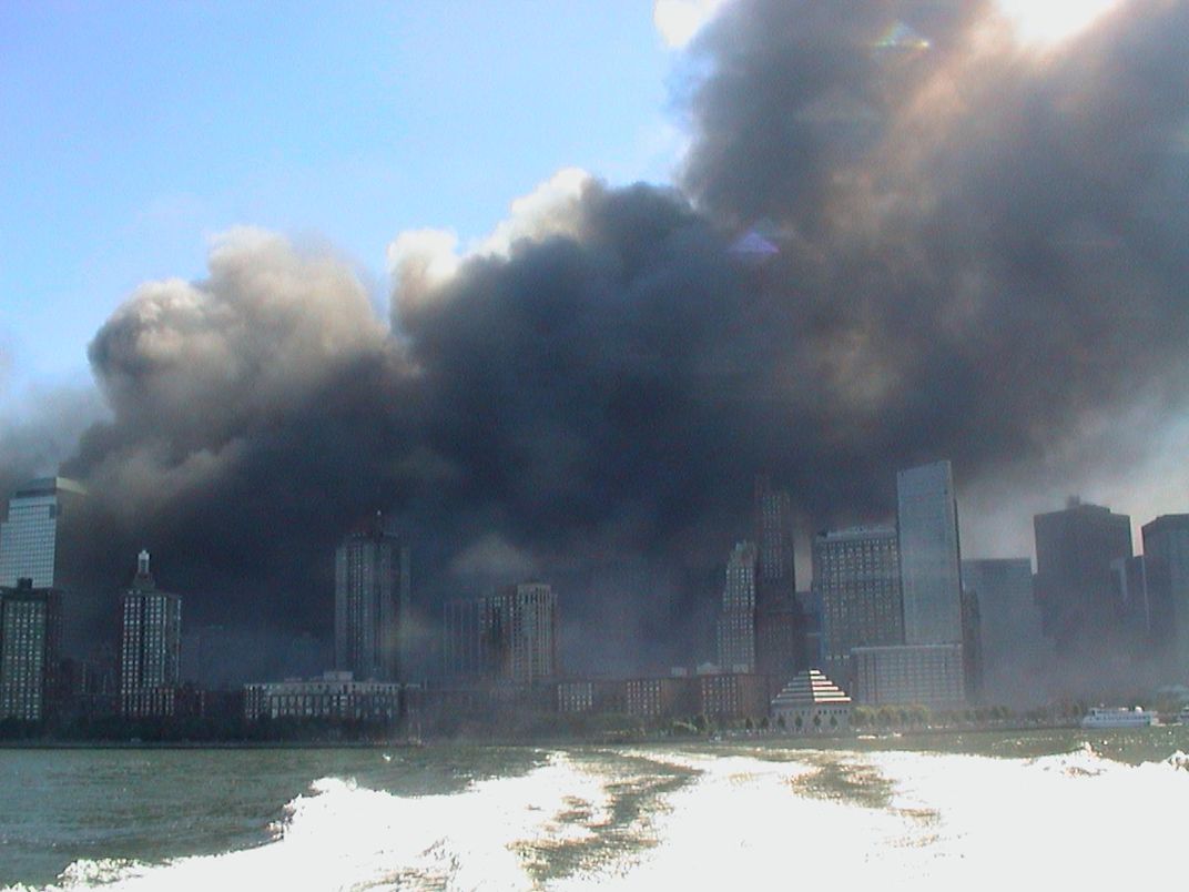 View of 9/11 from rescue boat