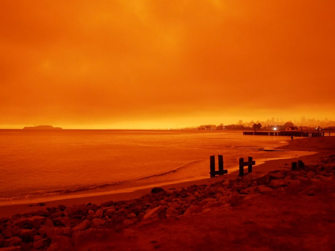 View of shoreline at Crissy Field.