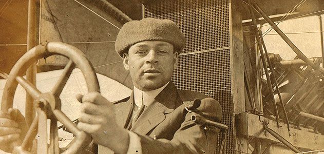 Mary Groce's detective work confirmed Emory Malick, her great-uncle, to be the first known African-American aviator. Emory's 1912 student photo.