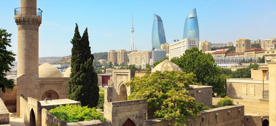  Old and new in Baku, Azerbaijan 