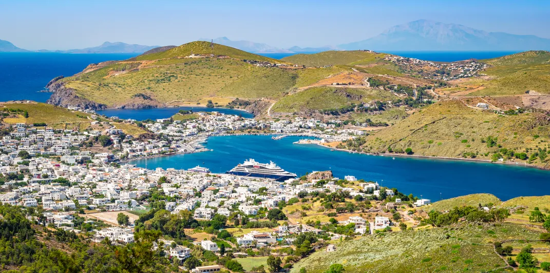 Town on the island of Patmos