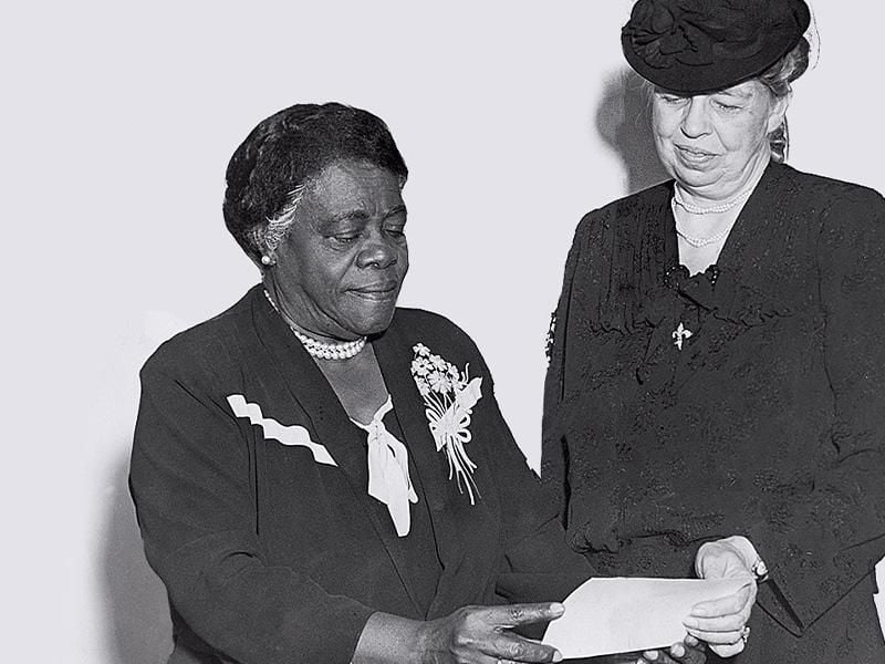 Mary McLeod Bethune and Eleanor Roosevelt in 1940