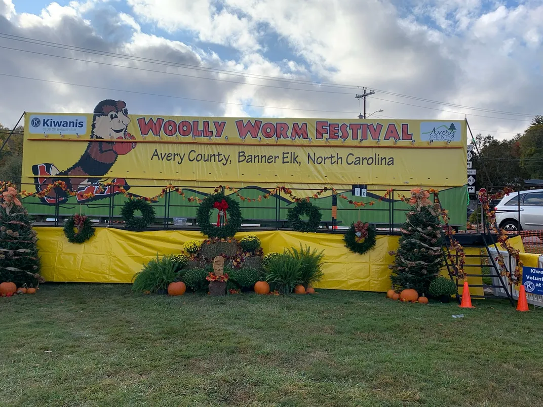 Woolly Worm Festival stage