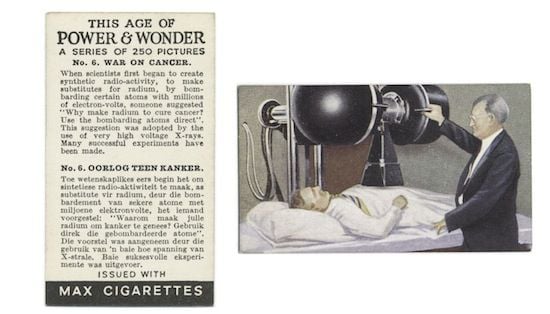 One in a series of 1930s promotional cards for Max Cigarettes