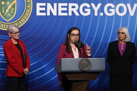 Energy Secretary Jennifer Granholm, Lawrence Livermore National Laboratory Director Kimberly Budil and White House Office of Science and Technology Policy Director Arati Prabhakar at a Tuesday press conference announcing the finding
