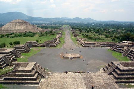 Teotihuacan ruins in Mexico. 