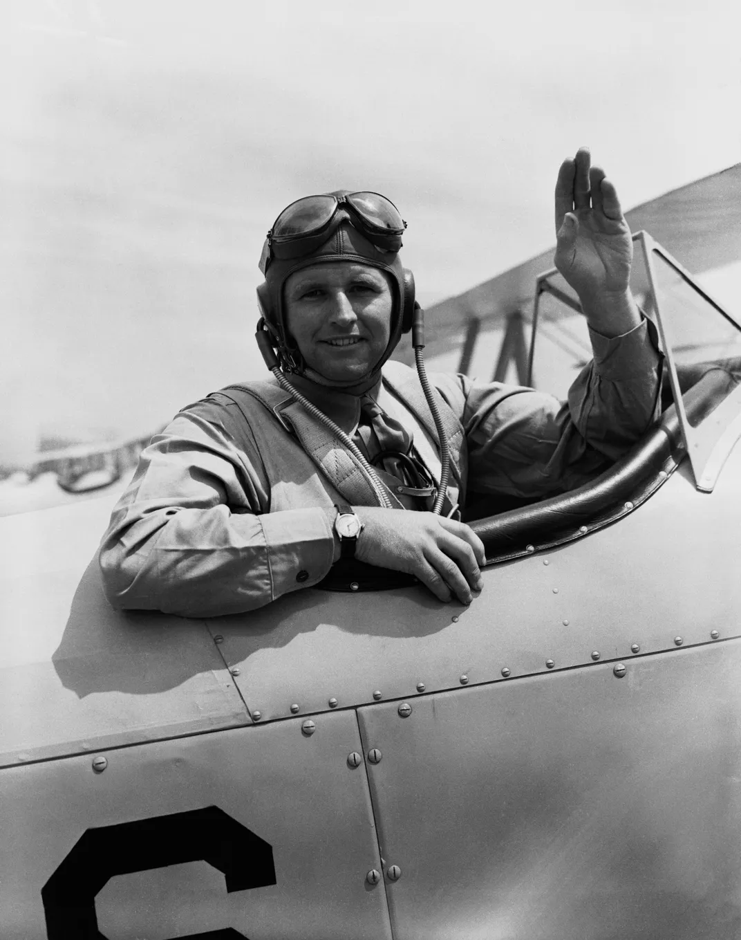 Joe Jr. sitting in an aircraft during training in 1941