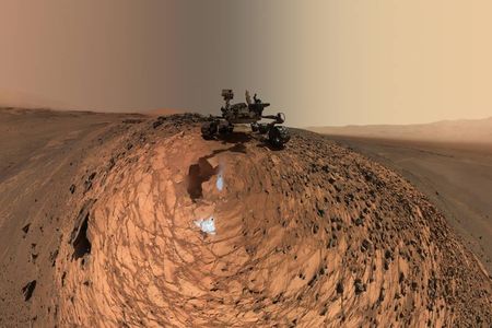 Curiosity took this self-portrait in August 2015, on its 1,065th (Mars) day exploring the planet's surface.