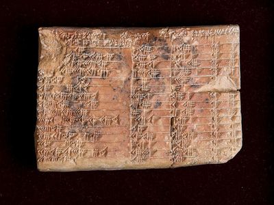 This clay tablet written around the year 1800 B.C.E. may represent the oldest known use of trigonometry