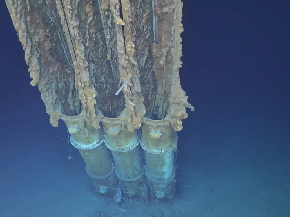 Torpedo tubes underwater