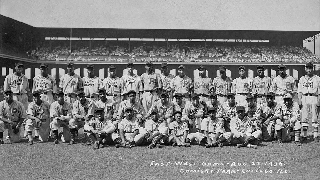Players in the 1936 Negro League All-Star Game, held in Chicago