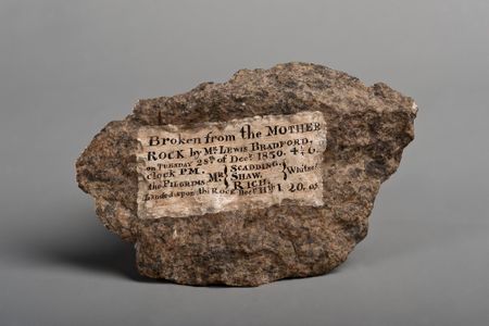 "Plymouth Rock is part of who we are as a people,” says Smithsonian curator Larry Bird.
