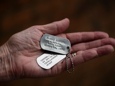 Casteel's dog tags