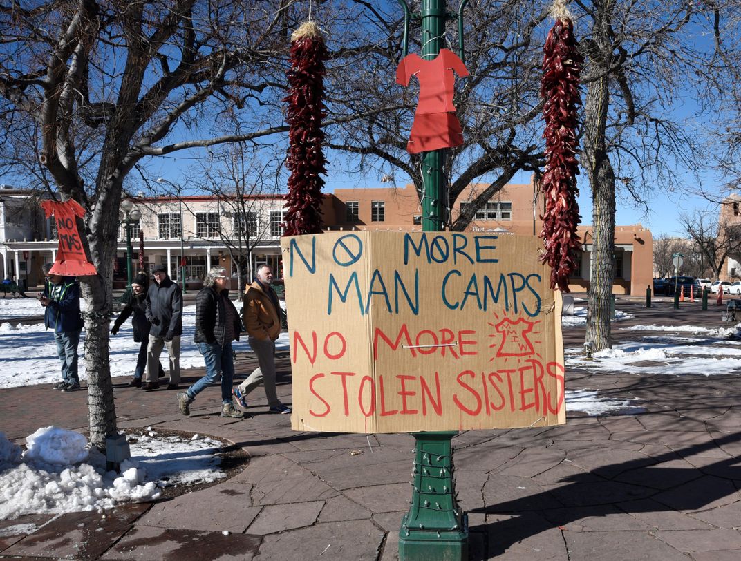 Sign in Santa Fe calls attention to missing Indigenous women