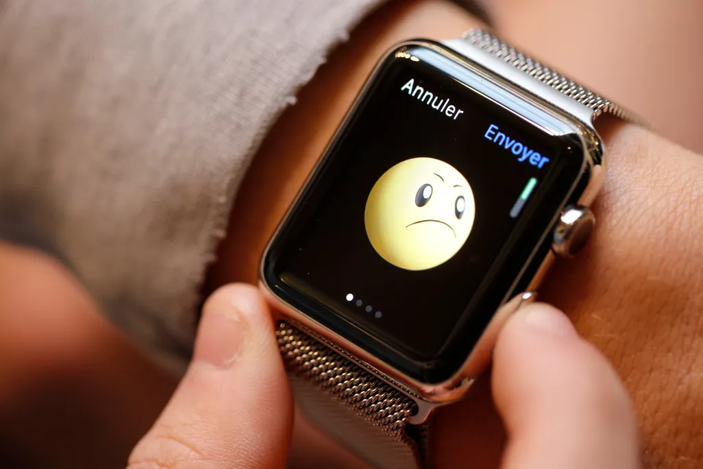 Sad face Apple Watch