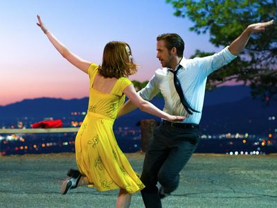 Mia (Emma Stone) and Sebastian (Ryan Gosling) in the 2016 hit&nbsp;La La Land