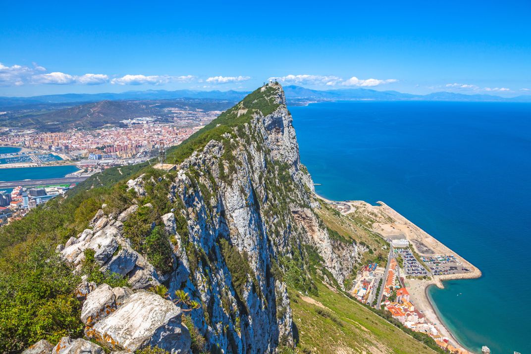 The outcropping of Gibraltar