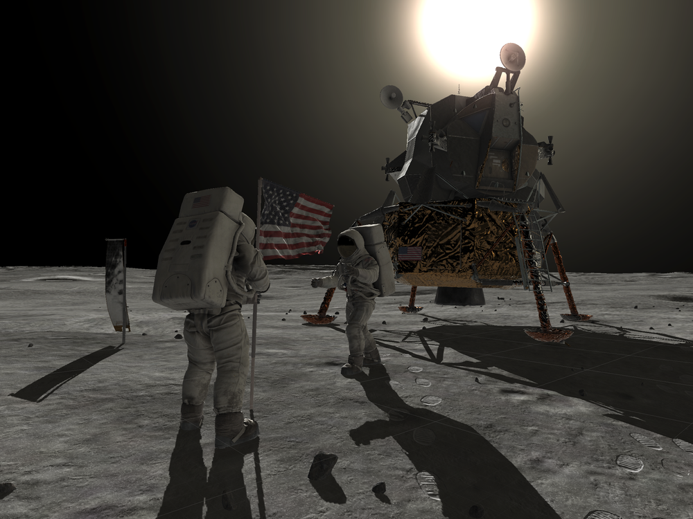 Augmented reality on the Moon